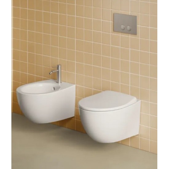 Κρεμαστή Λεκάνη Catalano Italy Newflush 1VS52RIT00 Vortex Flushing 52 εκ. με Κάλυμμα Λευκό Soft Close 